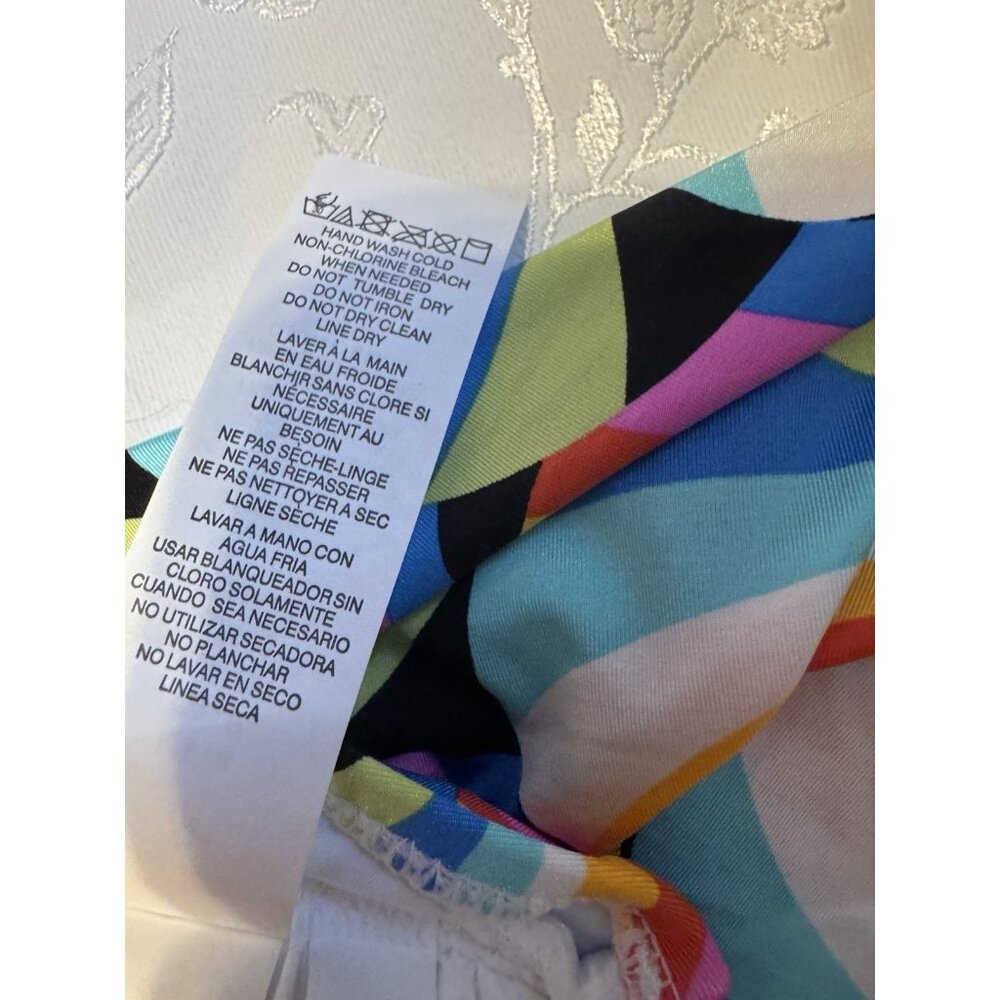 Sunshine 79 Hang Loose Bandeau Tankini Top Colorful Charm Ties Size 4 NEW - Picture 12 of 12